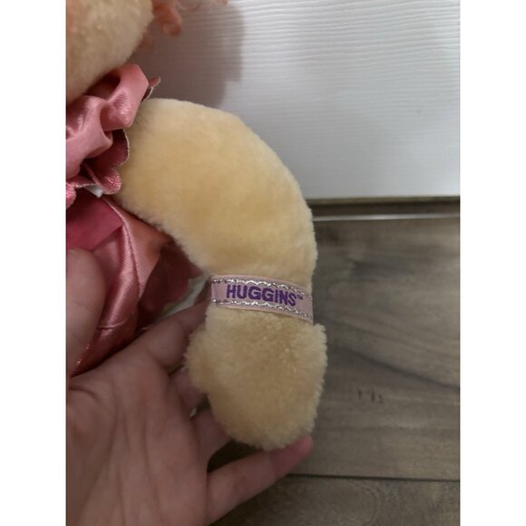 VTG. Kenner 1985 HUGGA BUNCH 17" HUGGINS Doll Curly Pink Hair Blue Eyes Plush - Picture 3 of 11